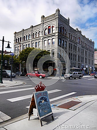 Historical Victorian Buildings, Port Townsend, Washington, USA Editorial Stock Photo