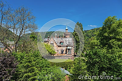 Historical villa in Bad Liebenzell Stock Photo