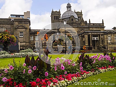 Historically in the West Riding of Yorkshire,Harrogate is a tourist destination and its visitor attractions include its spa waters Editorial Stock Photo