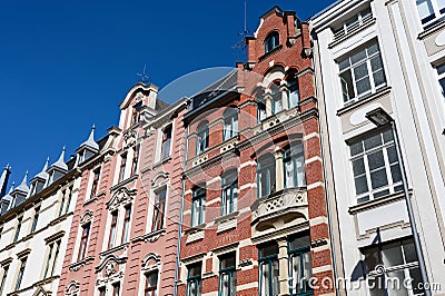 old town buildings in cologne Stock Photo