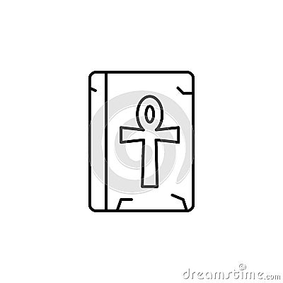 History, ankh icon. Simple thin line, outline of History icons for UI and UX, website or mobile application Stock Photo