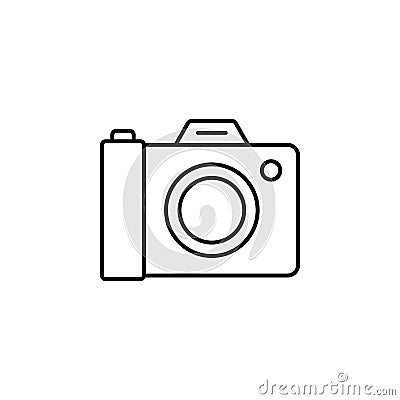 History, camera icon. Simple thin line, outline vector of History icons for UI and UX, website or mobile application Stock Photo