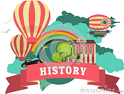 History Vector Illustration