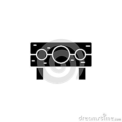 History, pillory icon. Simple glyph, flat of history icons for ui and ux, website or mobile application Stock Photo