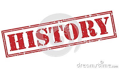History red stamp Stock Photo