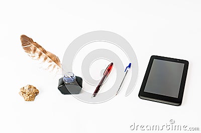 History of writing Stock Photo