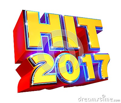 Hit 2017 - 3d logo Stock Photo