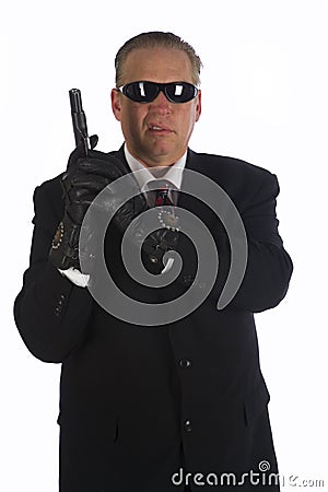 The Hit Man Stock Photo