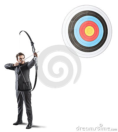 Hit the target Stock Photo