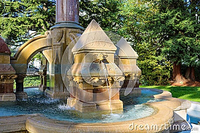 Hitchman memorial fountain jephson gardens leamington spa Stock Photo