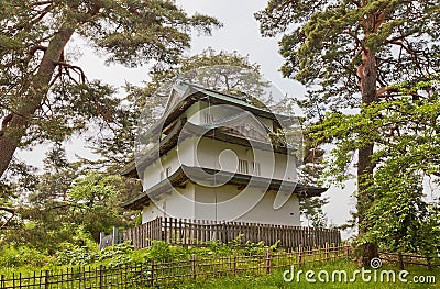 Hitsujisaru Turret of Hirosaki Castle, Hirosaki city, Japan Stock Photo