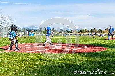 Hitting it out of the park Editorial Stock Photo