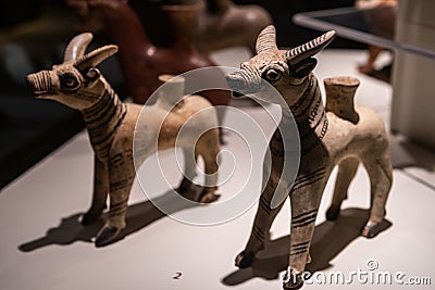 Hittite Bull figures bronze age Editorial Stock Photo