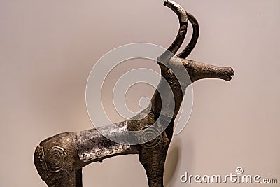 Hittite bull statue from bronze age Editorial Stock Photo