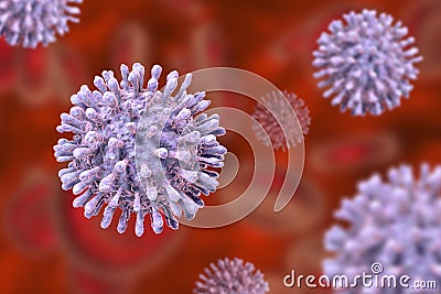 HIV AIDS virus Cartoon Illustration