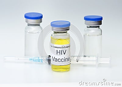 HIV Vaccine Stock Photo