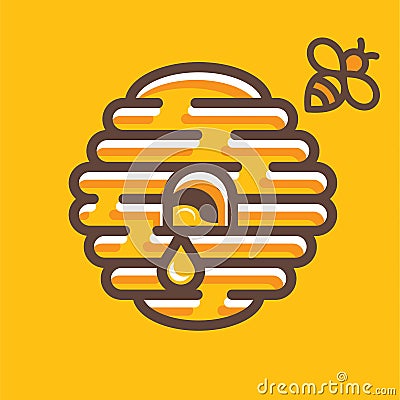 Hive logo Vector Illustration