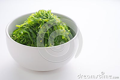 Hiyashi Wakame Chuka or seaweed salad Stock Photo
