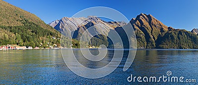 The Hjorundfjord from Saebo Stock Photo