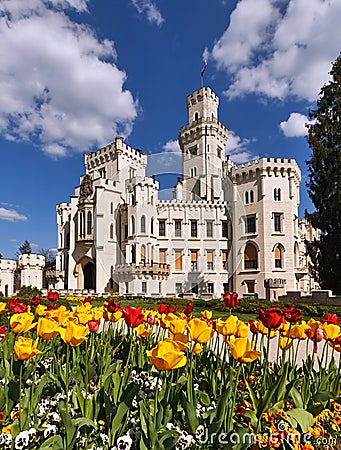 Hluboka Castle Stock Photo