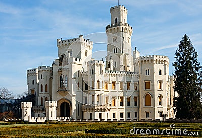 Hluboka chateau Stock Photo