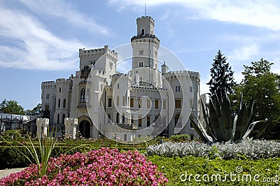 Hluboka nad Vltavou Stock Photo