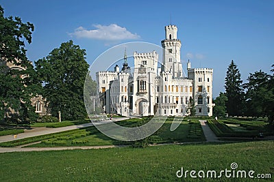 Hluboka nad Vltavou Castle, Czech Republic Stock Photo