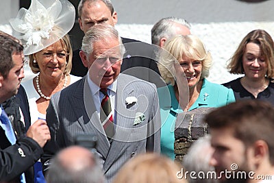 Prince charles visits Wales Editorial Stock Photo