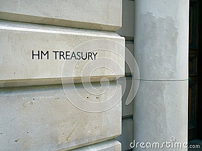 HM Treasury building, London, UK Editorial Stock Photo