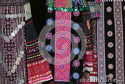 Hmong traditional clothes Stock Photo