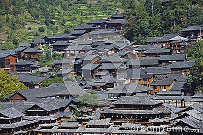 Hmong village Stock Photo