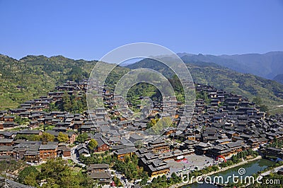 Hmong village Stock Photo