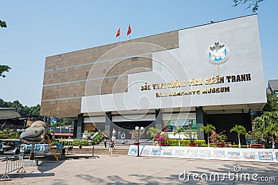 Ho Chi Minh City, Vietnam - Jan 27 2015: War Remnants Museum. a Editorial Stock Photo