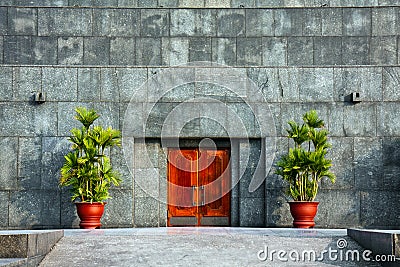 Ho Chi Minh Mausoleum Door Stock Photo