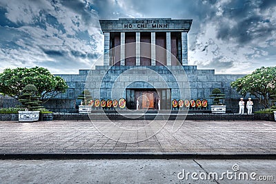 Ho Chi Minh mausoleum, Hanoi, Vietnam Editorial Stock Photo