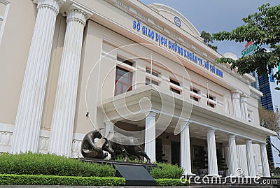 Ho Chi Minh Stock Exchange building Vietnam Editorial Stock Photo