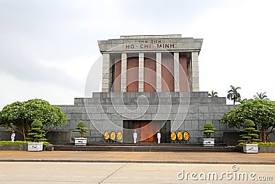 Ho Chi Minh Tomb Mausoleum in Hanoi, Vietnam Editorial Stock Photo