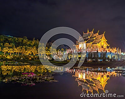 Ho kham luang northern thai style building Stock Photo