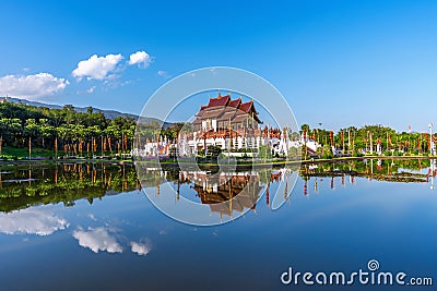 Ho kham luang northern thai style in Royal Flora ratchaphruek in Chiang Mai,Thailand Stock Photo