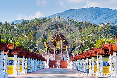 Ho kham luang northern thai style in Royal Flora ratchaphruek in Chiang Mai,Thailand. Editorial Stock Photo
