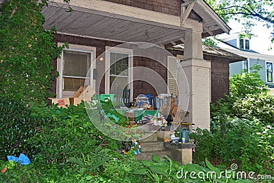 Hoarder house 2 Stock Photo