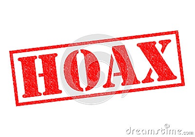 HOAX Rubber Stamp Stock Photo