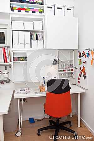 Hobbies room interior Stock Photo