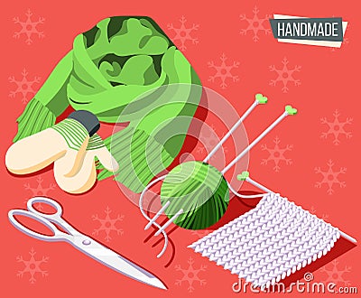 Hobby Crafts Background Vector Illustration