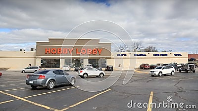 Hobby Lobby store in Springfield, MO, on April 14, 2018 Editorial Stock Photo