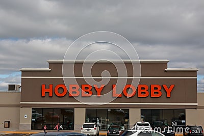 Hobby Lobby store in Springfield, MO, on April 14, 2018 Editorial Stock Photo