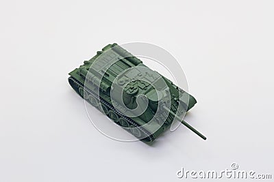 Hobby model world war II tank Stock Photo