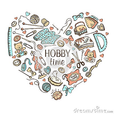 Hobby poster Vector Illustration