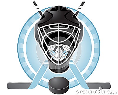 Hockey emblem Vector Illustration