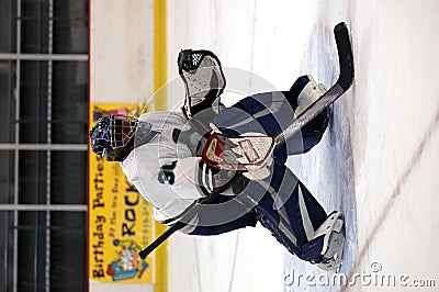 Hockey goalie Stock Photo